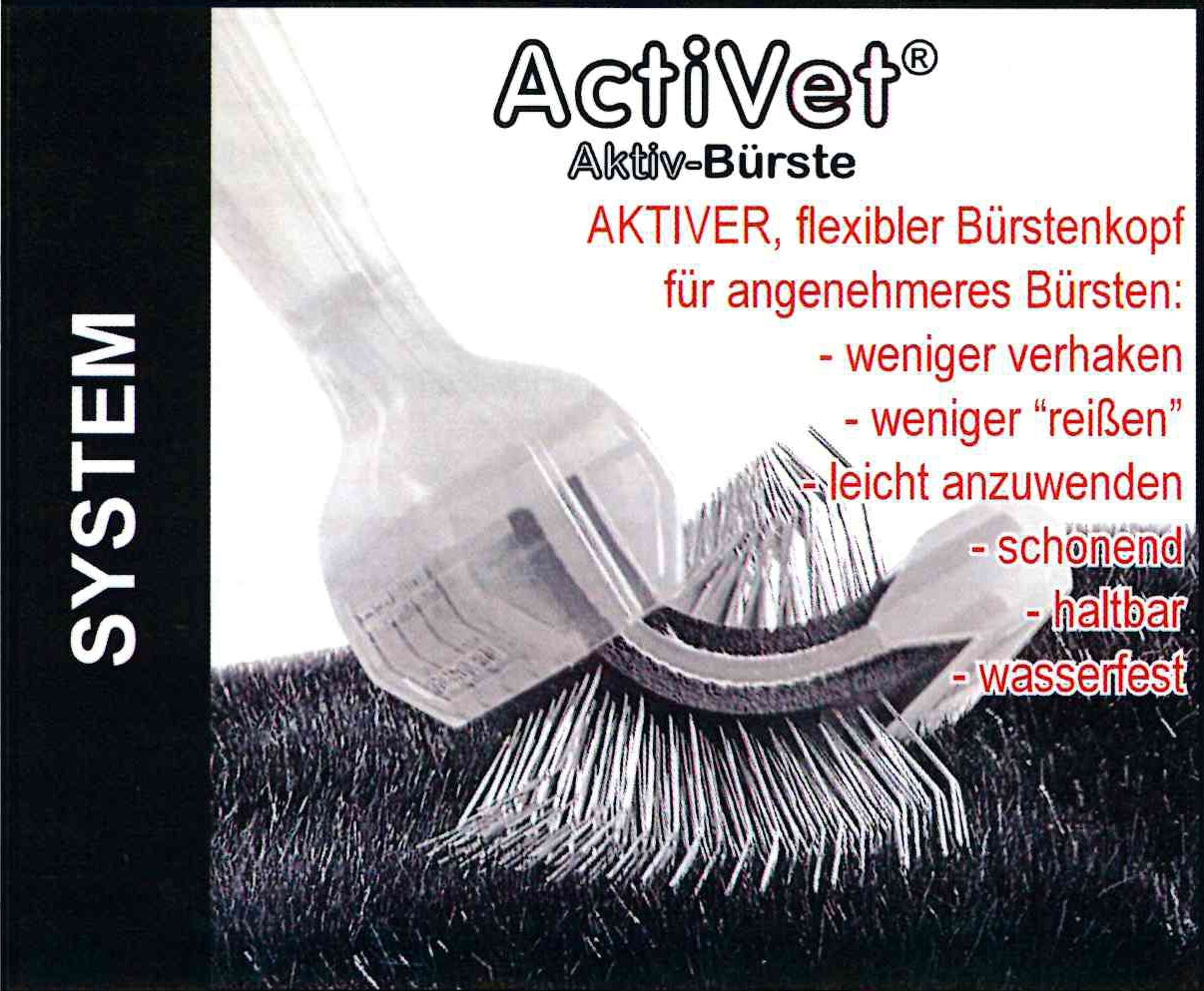 ActiVet Duo Bürste Silcoater